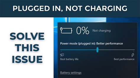 Laptop Battery Showing Plugged In Not Charging