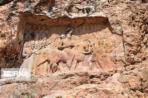 IRNA English - Rock relief of Sasanian Empire's Shapur I in south Iran