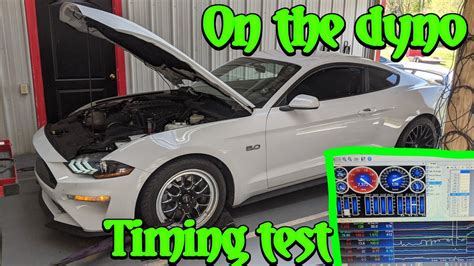 2018 Whipple Mustang GT Gets On The Dyno Timing Test YouTube