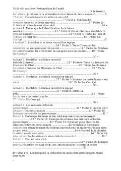 Schema Narratif Table Des Mati Res Pr Sentation De L Unit Sc Nario