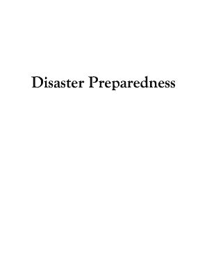 Fillable Online Natural Disasters Be Aware Be Prepared Fax Email