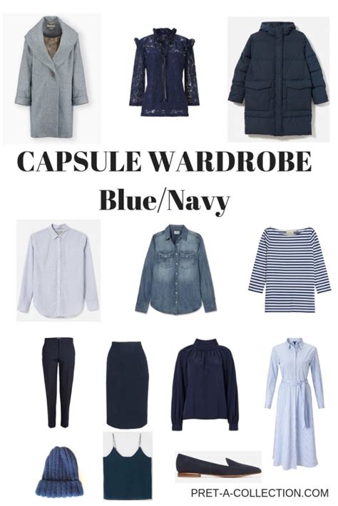 How To Style Add Blue Navy To A Capsule Wardrobe Pret A Collection