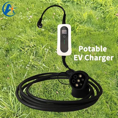 IEC 62196 2 Mode 2 Portable EV Charger 16A Type 2 With Good Portable