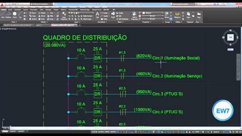 Como Elaborar Um Diagrama Unifilar No Autocad Youtube