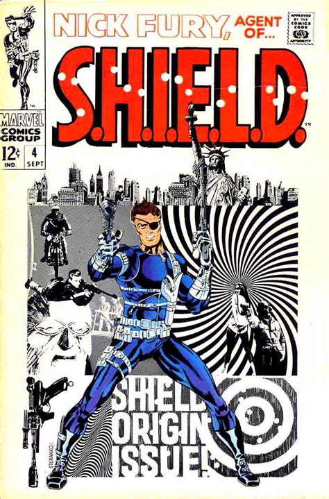 Nick Fury, Agent of Shield #4 - Jim Steranko cover - Pencil Ink