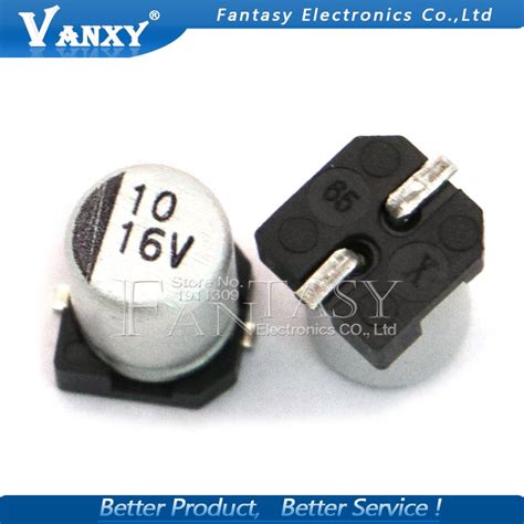 10pcs Electrolytic Capacitor 16v10uf 45mm Smd Aluminum Electrolytic Capacitor 10uf 16v Shopee