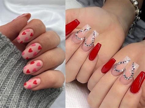 Diseños De Uñas Romanticas Para Celebrar El Día De San Valentín