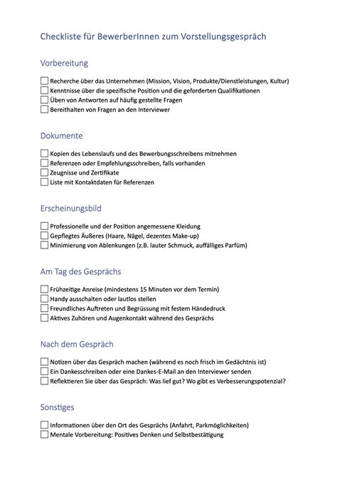 Vorstellungsgespräch 86 Fragen Tipps Vorlagen Checkliste