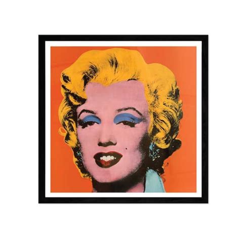 Andy Warhol Marilyn Monroe Print Orange Marilyn Monroe Etsy