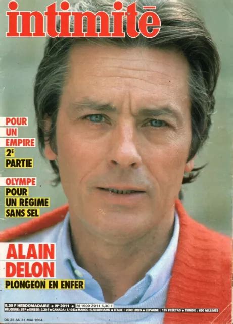 ALAIN DELON Coupure De Presse 3 Pages 1984 Fernch Clipping EUR 5 00