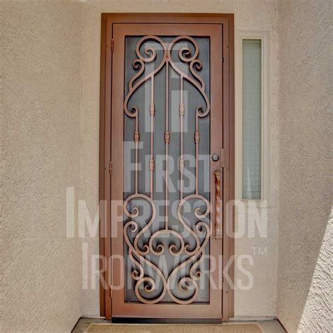 Verona Iron Security Door First Impression Ironworks