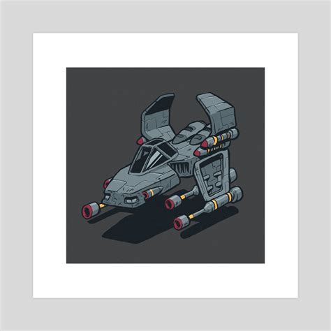 Descent Ship, an art print by Shane Hunt - INPRNT