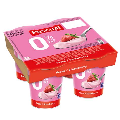 Yogur Desnatado Con Fresas Leche Pascual