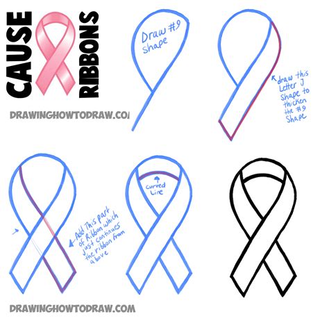 Top 93 Images How To Draw A Breast Cancer Ribbon Full Hd 2k 4k