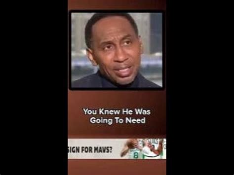 You Knew He Was Going To Need First Take Stephen A Smith ESPN