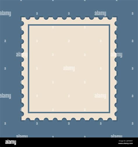 Blank Postage Stamp Icon Postage Stamp Frame For Mail Envelope Empty