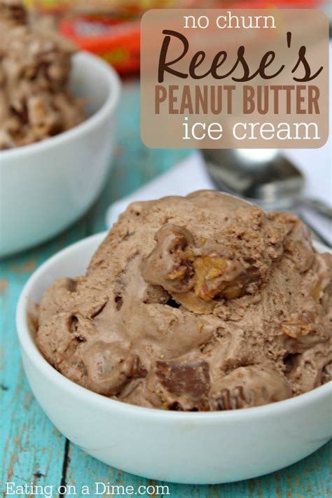 Reese's Peanut Butter Ice cream Recipe - Eating on a Dime