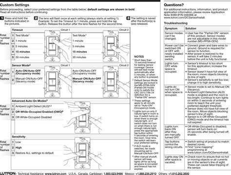 Lutron Maestro Ms Ops Ddv Wh Installation Instructions Off