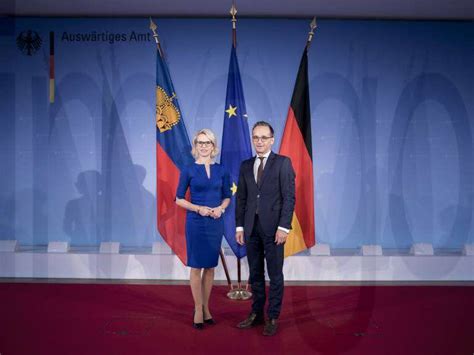 Federal Foreign Minister Heiko Maas SPD Meets Aurelia Frick Foreign