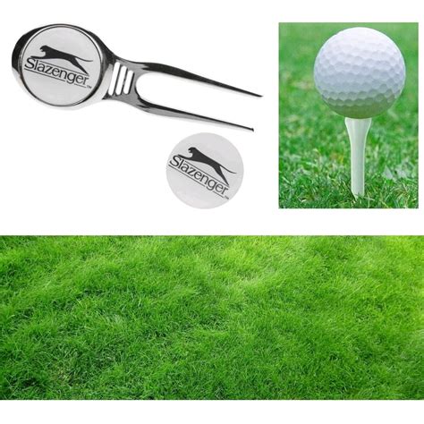 Slazenger Golf Divot Repair Tool With Magnetic Ball Markers Slazenger