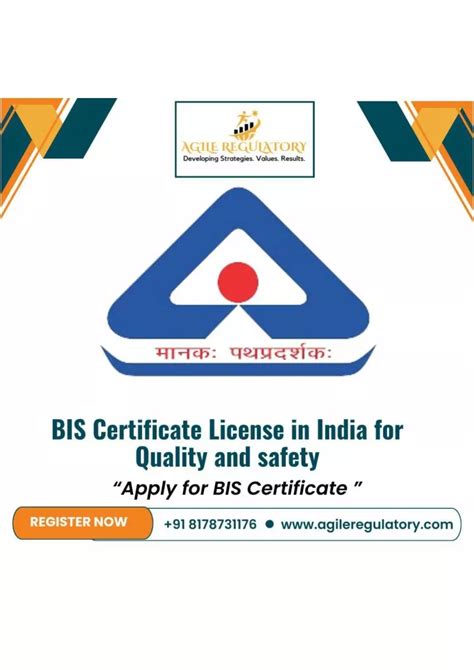 Ppt Bis Certificate License In India For Quality And Safety