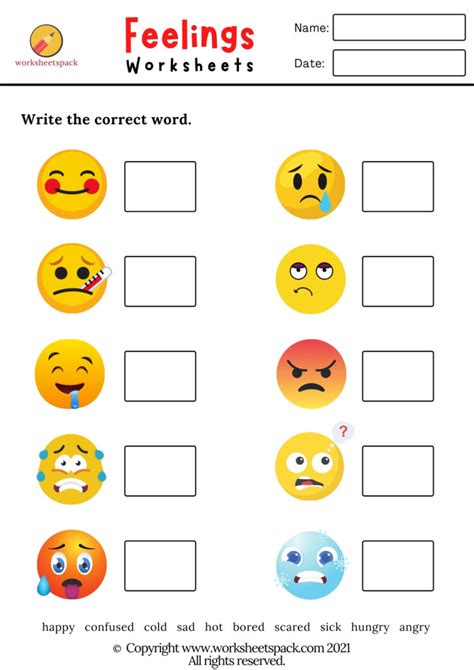 Feelings And Emotions Matching Pic English Esl Worksheets Pdf