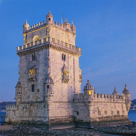 Belem tower at sunset stock photo. Image of architecture - 33209594