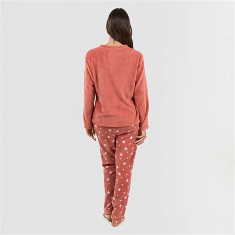 Pijama Coral Cosmo Marsala Talla De Ropa M