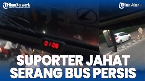 Parah Bus Persis Solo Dilempari Usai Bertandang Ke Persitang Tangerang