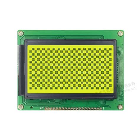 Pin Dot Matrix Bit Parallel Yellow Green Graphic Lcd Module