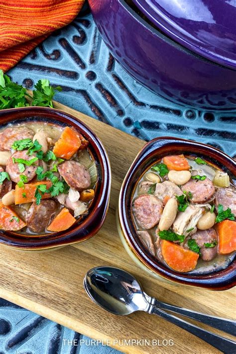 Rustic Chicken And White Bean Stew With Andouille Sausage