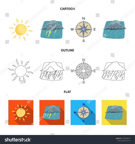 Bitmap Design Weather Climate Symbol Set Shutterstock