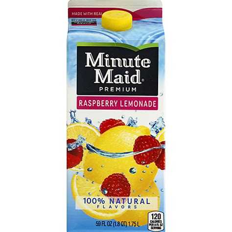 Minute Maid Raspberry Lemonade 59 Oz Lemon Juice And Lemonade Riesbeck