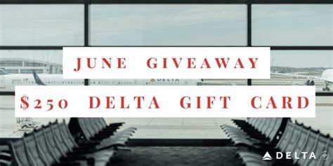 Win A Delta Gift Card Volunteer Card