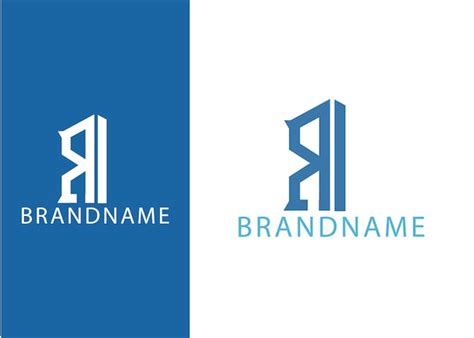 Premium Vector Modern Monogram Initial Letter Ri Logo Design Template