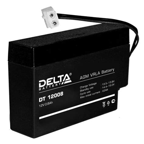 Аккумулятор свинцово-кислотный АКБ DELTA (Дельта) DT 6028 6 Вольт 2.8 ...