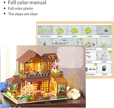 Diy Japanese Style Villa Wooden Miniature Doll House Kit 57 Off