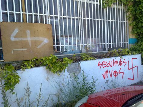 Alpedrete Antifascista Pintadas Neonazis En El Cso La Fabrika