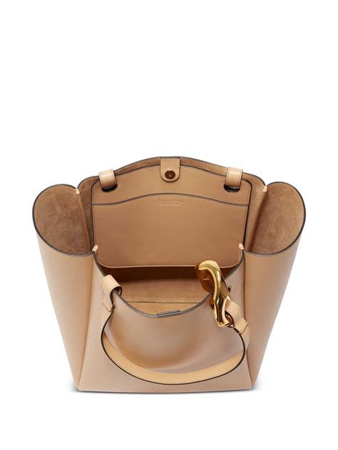 Jw Anderson Jwa Corner Leather Tote Bag Farfetch