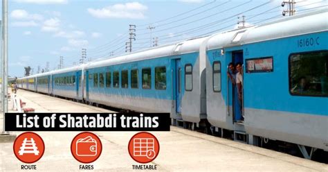 List Of Shatabdi Trains Routes Fare Timetable Railmitra Blog