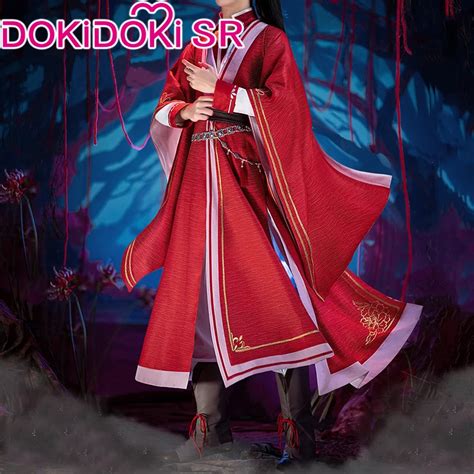 Dokidoki Sr Anime Tian Guan Ci Fu Cosplay Hua Cheng San Lang Ver Red