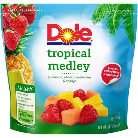 Dole Frozen Fruit Tropical Medley 1source