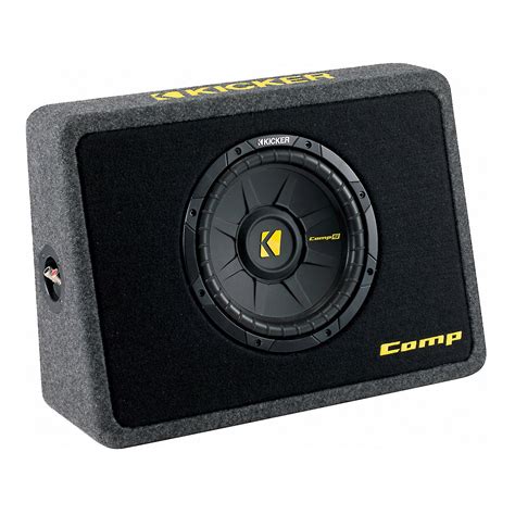 Kicker Tcomps 10 600w Shallow Mount Loaded Subwoofer Enclosure 40tcws102