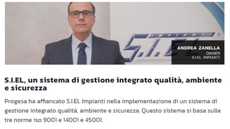 Progesa S I El Un Sistema Di Gestione Integrato Qualit Ambiente E