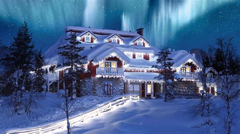 Christmas Northern Lights -Saariselkä, Finland - backiee