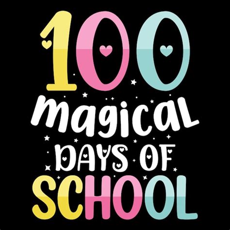 Premium Vector 100th Days Of School Hundred Days T Shirt Design