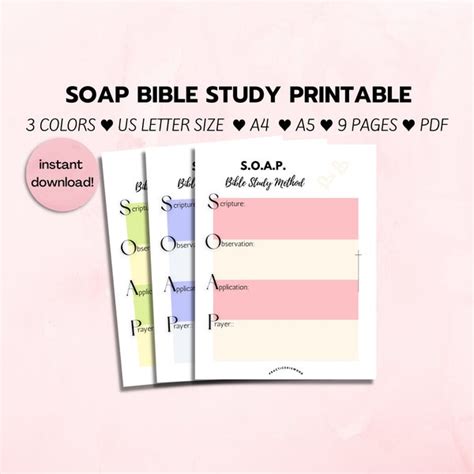 Printable James Method Bible Study Etsy