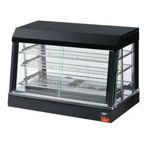 Black Equipment Type Gas Range Food Warmer Hot Case For Restaurant At