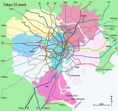 Tokyo Rail Railway Network