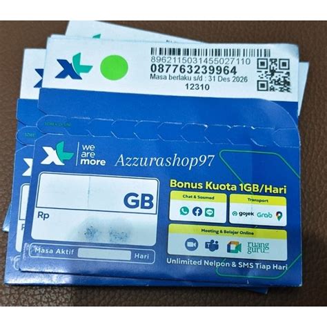 Jual KARTU PERDANA SP XL AXIS REGULER SEGEL 12DIGIT EXP 2027 Shopee